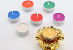 Đèn bơ thực vật cúng dường 7 màu Dược Sư