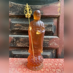 ĐỊA TẠNG BỒ TÁT bằng đá liuli cao 33CM