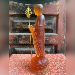 ĐỊA TẠNG BỒ TÁT bằng đá liuli cao 33CM