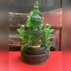 LỤC ĐỘ MẪU GREEN TARA bằng đá liuli