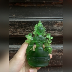 LỤC ĐỘ MẪU GREEN TARA bằng đá liuli