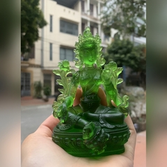 LỤC ĐỘ MẪU GREEN TARA bằng đá liuli