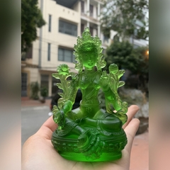 LỤC ĐỘ MẪU GREEN TARA bằng đá liuli