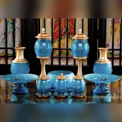 BỘ BÁT KIẾT TƯỜNG XANH NGỌC LIULI