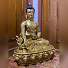 Tượng Đồng Nepal Phật Dược Sư 36CM