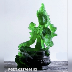 LỤC ĐỘ MẪU GREEN TARA bằng đá liuli