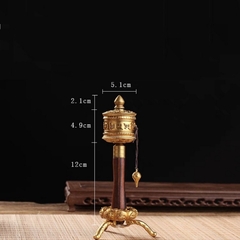 Kinh Luân cầm tay đồng vàng cỡ bé