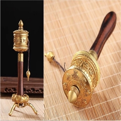 Kinh Luân cầm tay đồng vàng cỡ bé