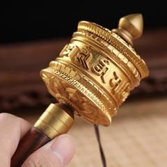 Kinh Luân cầm tay đồng vàng cỡ bé