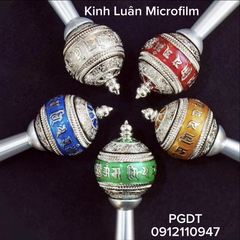 Kinh Luân Microfilm thép mini: omani 3 triệu biến, guru, dzambala, tara, dược sư