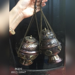 LƯ TREO NEPAL (lư có dây xích cầm đi tịnh hoá)