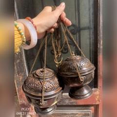 LƯ TREO NEPAL (lư có dây xích cầm đi tịnh hoá)