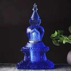 Tháp Xá Lợi liuli màu xanh Dược Sư (và 7 màu)