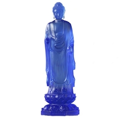ĐÔNG PHƯƠNG TAM THÁNH (PHẬT DƯỢC SƯ) bằng đá liuli cao 33 cm