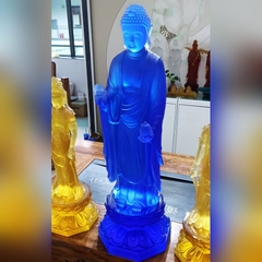 ĐÔNG PHƯƠNG TAM THÁNH (PHẬT DƯỢC SƯ) bằng đá liuli cao 33 cm
