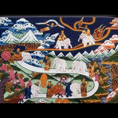 Tranh Thangka Con Đường Tu Thiền - Tranh Vẽ Tay