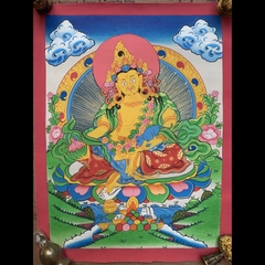Tranh Thangka Dzambala vẽ tay nepal