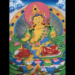 Tranh Thangka Dzambala vẽ tay nepal