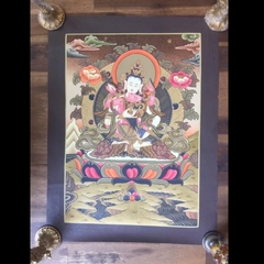 Tranh Thangka Kim Cang Tát Đỏa vẽ tay Nepal