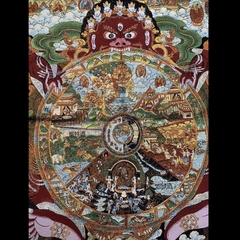 Tranh Thangka Lục Đạo Luân Hồi - Tranh Thêu