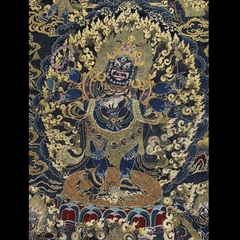 Tranh Thangka Mahakala - Tranh Thêu