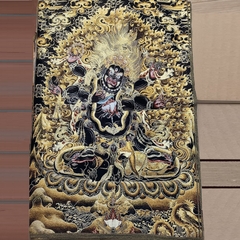 Tranh Thangka Mahakala - Tranh Thêu
