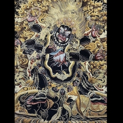 Tranh Thangka Mahakala - Tranh Thêu