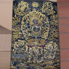 Tranh Thangka Mahakala - Tranh Thêu