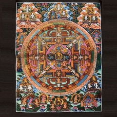 Tranh Thangka Tịnh Độ Phật - Tranh Vẽ Tay
