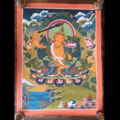 Tranh Thangka Văn Thù 2 - Tranh Vẽ Tay