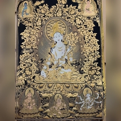 Tranh Thangka Whita tara - Tranh Thêu