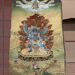 Tranh Thangka Kim Cang Phổ Ba - tranh thêu