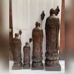 ĐỊA TẠNG BỒ TÁT bằng gỗ trầm nâu Indo
