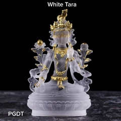 BẠCH ĐỘ MẪU WHITE TARA bằng đá liuli cỡ bé