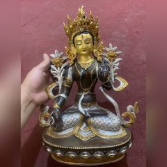 BẠCH ĐỘ MẪU WHITE TARA 14 INCH NEPAL