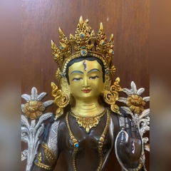 BẠCH ĐỘ MẪU WHITE TARA 14 INCH NEPAL
