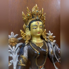 BẠCH ĐỘ MẪU WHITE TARA 14 INCH NEPAL