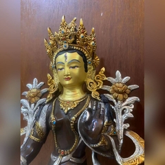 BẠCH ĐỘ MẪU WHITE TARA 14 INCH NEPAL