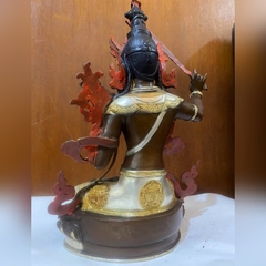 VĂN THÙ BỒ TÁT 14INCH BẰNG ĐỒNG NEPAL