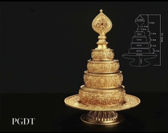 Bộ Mandala viên mãn 5 tầng cỡ mini