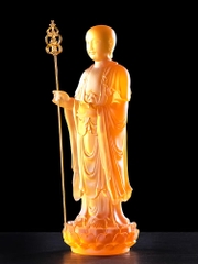 Tôn tượng Địa Tạng Bồ Tát bằng đá liuli 