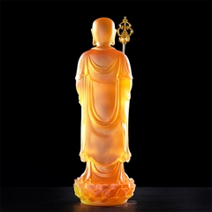 Tôn tượng Địa Tạng Bồ Tát bằng đá liuli 