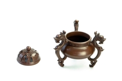Đỉnh trầm Tam Long (lư hương đồng nghệ thuật) 