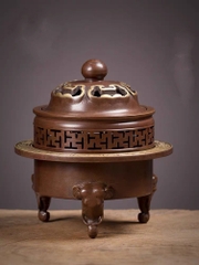 Lư hương Tam Tượng (Đỉnh trầm Tam Tượng)