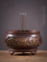 Lư hương sen mini (Bát hương, lư trầm) 