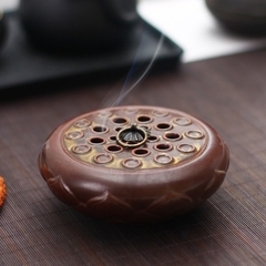 Lư trầm gốm Đài Sen (kiểu cánh đơn)