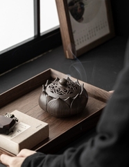 Lư trầm gốm sen A1