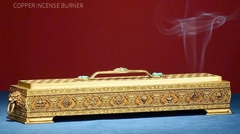 Lư hương nằm tây tạng Bát Kiết Tường dài 32cm