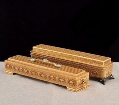 Lư hương nằm tây tạng Bát Kiết Tường dài 32cm