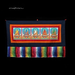 Tranh treo tường in trên vải Ngũ Trí Như Lai